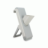 Menastyl - Mandoline verticale en polypropylène gris et acier inoxydable - 3256391050491
