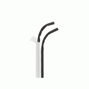 Paille flexible sous sachet 23cm papier noir - par 250