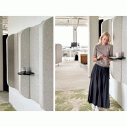 Panneau mural acoustique Hover Intuit personnalisable avec tablette