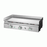 Plancha à gaz lisse en CHROME - L800 | Mainho - MAX-80CG