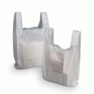 Sacs et sachets plastiques sac plastique à bretelles pebd blanc