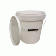 Seau alimentaire blanc 20 kg anse métal - S101 Seau alimentaire blanc 20 kg anse métal - S101