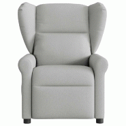 VidaXL Fauteuil de massage inclinable gris nuage tissu Modèle Marvoria - 8721158336811