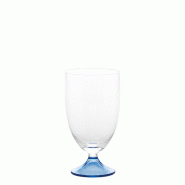 Zafferano Lot De 4 Verres À Eau Collection Maestro Verre Sodocalcique Bluino, Design Vénitien Artisanal Soufflé À La Main Sans Jambe Pour La Table
