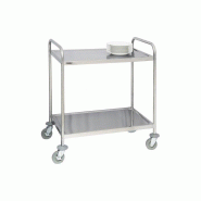 Chariot inox 2 niveaux, à monter Chariot inox 2 niveaux, à monter