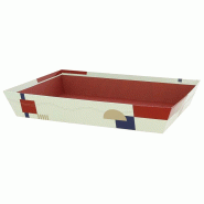 Corbeille carton rectangle Terracotta 36x27 - Corbeille carton rectangle Terracotta 36x27 -