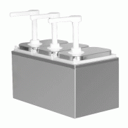 Distributeur de sauce 2L x 3 Pompe en plastique - 606303