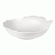 In Situ - Assiette Elysea creuse en porcelaine blanche 23 cm x 21 cm - boite de 6 - blanc porcelaine 051582