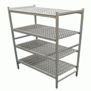 ITALCONCEPT Rayonnage D'Angle Alu 772X577 H.1700 4 Niv. Poly - 3616350198358