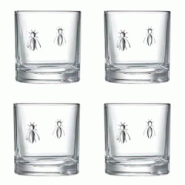 La Rochère de 4 verres à whisky Abeille 32 cl - Boite Transparent Rond Verre La Rochere 8.5x8.5 cm - transparent verre 3232870340871 La Rochère de 4 verres à whisky Abeille 32 cl - Boite Transparent Rond Verre La Rochere 8.5x8.5 cm - transparent verre 3232870340871