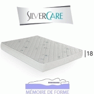 MATELAS À MÉMOIRE DE FORME NOTA SILVERCARE ÉPAISSEUR 18 CM DONT 3 CM 50KG/M3 COMPATIBLE CANAPÉ EXPRESS EXPRESS 180 CM