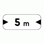 Panonceau de catégorie - M4u (Aluminium bords rebordÃ©s, Classe 2, 150x500 mm pour O 650 mm)