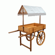 Présentoir bois et toile Carea -