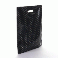 Sac poignée découpée fleurs or BD 40x10x50cm - élégants et robustes - par 200