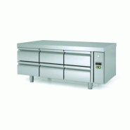 Soubassement réfrigéré Positif groupe à distance 1495mm 3x2 tiroirs GN1/1 Coreco