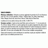 Table de collectivité ronde Nexos - Mobel Linea - 75, Anthracite