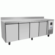 Table réfrigérée positive GN1/1 avec dosseret P.700 4 portes 560L Atosa