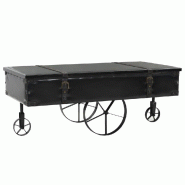 VidaXL Table basse MDF et bois de sapin 110x55x43 cm Modèle Atlas Office Pro Prime - 245761XL