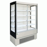 Vitrine réfrigérée murale 1310mm 2 portes coulissantes AFI Collin-Lucy - Argent