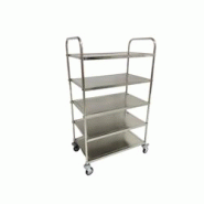 Chariot de service 860 x 530 mm - 5 niveaux PREMIUM / GOLDINOX - gris inox 3701770820771 Chariot de service 860 x 530 mm - 5 niveaux PREMIUM / GOLDINOX - gris inox 3701770820771