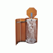 Corbeille SEVILLE 100 L octogonale - Teinte chêne clair, Standard