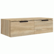 Helloshop26 - Armoire murale design moderne rangement pratique 68 x 30 x 20 cm en bois d'ingénierie chêne sonoma 02_0048001 - Bois massif 3000235059