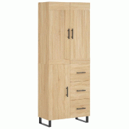 Helloshop26 - Buffet bahut commode armoire meuble de rangement organisateur cuisine salle de séjour salon haut sonoma 69,5 x 34 x 02_0034139 - 300021