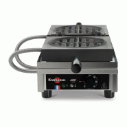 Krampouz Gaufrier Ronde 180° simple A/A - argenté WECBCA