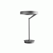 Lampe De Table Criseide L Noir - Lume Led 30W Double Émission 1400Lm 3000K Push Dimmable En Aluminium Et Silicone - Gea Luce - noir CRISEIDE L - NERO