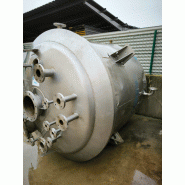 Réacteur en acier inoxydable de 3 900 litres avec demi-tube et calorifugeuse - référence                        :                         c13454