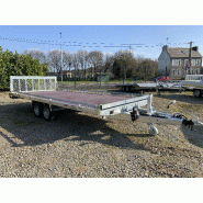 Remorque plateau roues dessous - PTAC 2500 kg - 2 essieux freinés - 506 x 215 cm - Référence 3116-4-PB30-200-63 - Lider