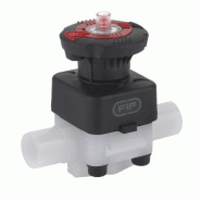 Vanne PVDF à membrane FPM Dialock - mâle à polyfuser D 25 - Référence 24DKDF025F