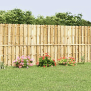 Vidaxl panneau de clôture bois de pin imprégné 180x180 cm 42459