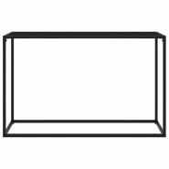 VidaXL Table console Noir 120x35x75 cm Verre trempé Modèle Orion Plus - 322816