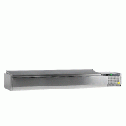 Vitrine réfrigérée GN1/4 VK33-200 S/S LID Inox L2000mm 16512 TEFCOLD