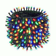 WellHome - Ensemble de 400 lumières LED multicolores avec contrôleur - 8 mètres de longueur - multicolore WH15956