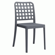 Chaise de restaurant Griglia - GRIS FONCE Chaise de restaurant Griglia - GRIS FONCE