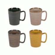 Coffret de 4 mugs haut Kili 40 cl - Multicolore Rond Porcelaine Table Passion 12.5x9.5 cm - multicolore porcelaine 3106232782718 Coffret de 4 mugs haut Kili 40 cl - Multicolore Rond Porcelaine Table Passion 12.5x9.5 cm - multicolore porcelaine 3106232782718