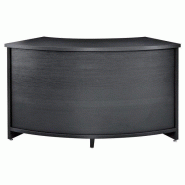 Comptoir courbé Flexia - L146xP65xH90cm - noir vintage - mobilier professionnel robuste