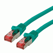 Cordon ROLINE S/FTP(PiMF) Cat.6, LSOH, Component Level, vert, 1 m_0
