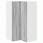 Helloshop26 - Armoire suspendue moderne grand espace de rangement 57 x 57 x 100 cm en bois d'ingénierie gris 02_0053414 - gris Bois massif 3000237937