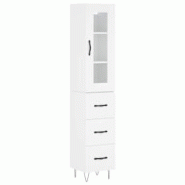 Helloshop26 - Buffet bahut commode armoire meuble de rangement organisateur cuisine salle de séjour salon haut 34,5 x 34 x 180 cm 02_0032294 - 300021_0
