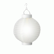 Kaemingk Lanterne solaire LED 20cm party balcon terrasse jardin éclairage blanc lumière capteur - blanc 8718532549110_0