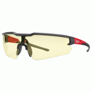 Lunettes de sécurité Milwaukee anti buée, anti rayure jaunes Lunettes de sécurité Milwaukee anti buée, anti rayure jaunes