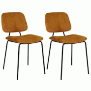 METRO PROFESSIONAL Chaise de restaurant rembourrée, Estora, acier/plastique, jaune, 2 unités - jaune multi-matériau 4894665517364 METRO PROFESSIONAL Chaise de restaurant rembourrée, Estora, acier/plastique, jaune, 2 unités - jaune multi-matériau 4894665517364