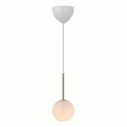 Nordlux Suspension FRANCA 13 Verrerie Laiton, H.27 - IP20 - E14 / Intérieur - doré 5704924015885