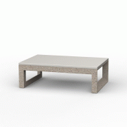 Pouf lounge ottoman FRAME - granit crème