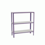 PROREGAL Étagère de vie LIVING KOALA WOOD avec 3 étagères | HxLxP 90x100x30cm | Charge du compartiment 150kg | Violet/Blanc - violet métal RS107-04 PROREGAL Étagère de vie LIVING KOALA WOOD avec 3 étagères | HxLxP 90x100x30cm | Charge du compartiment 150kg | Violet/Blanc - violet métal RS107-04