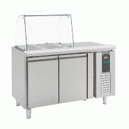 Table réfrigérée de préparation avec verre 2 portes - P7950.0410