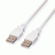 VALUE Câble USB 2.0 Type A-A, blanc, 4,5 m VALUE Câble USB 2.0 Type A-A, blanc, 4,5 m